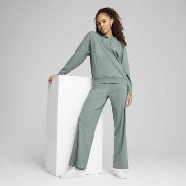 Buzo Essentials ELEVATED Comfort Rib para mujer, Green Moon, large-ARG