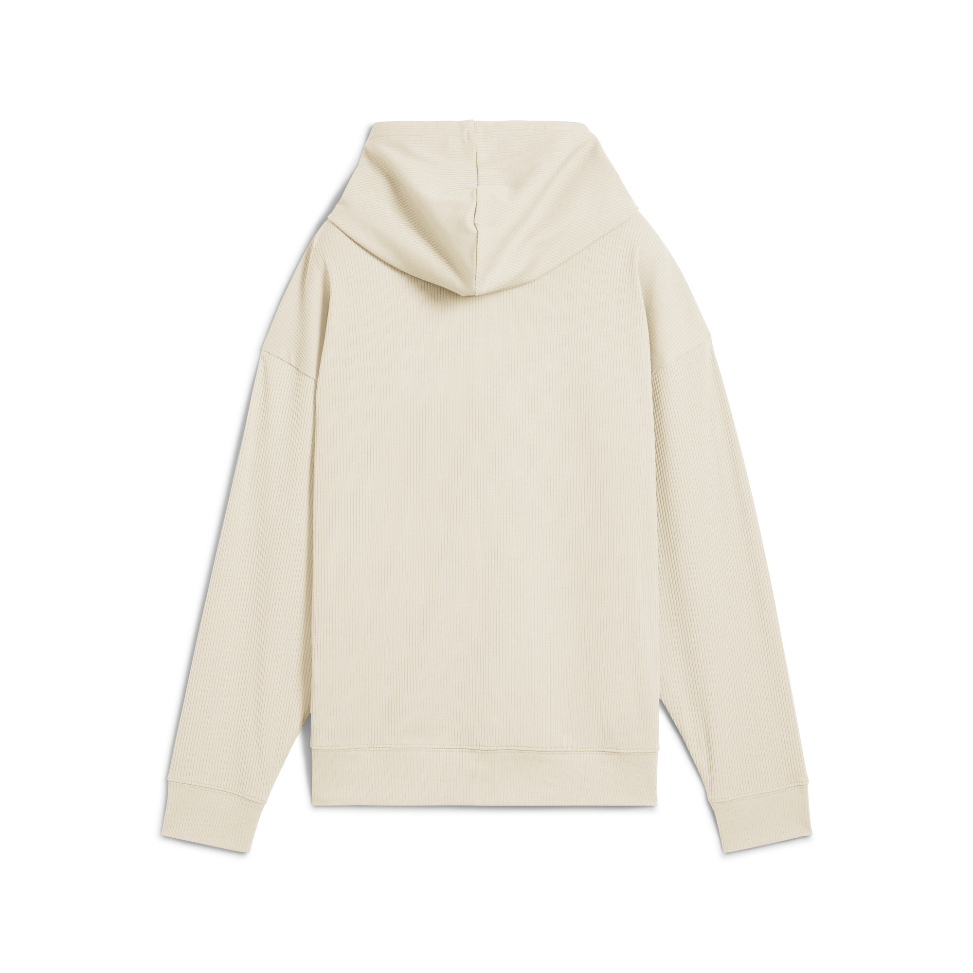 PUMA ESS ELEVATED comfort ribhoodie voor Dames, Alpine Snow