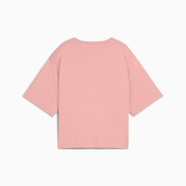 Playera corta holgada PUMA Class para mujer, Pink Fruit, large-MEX