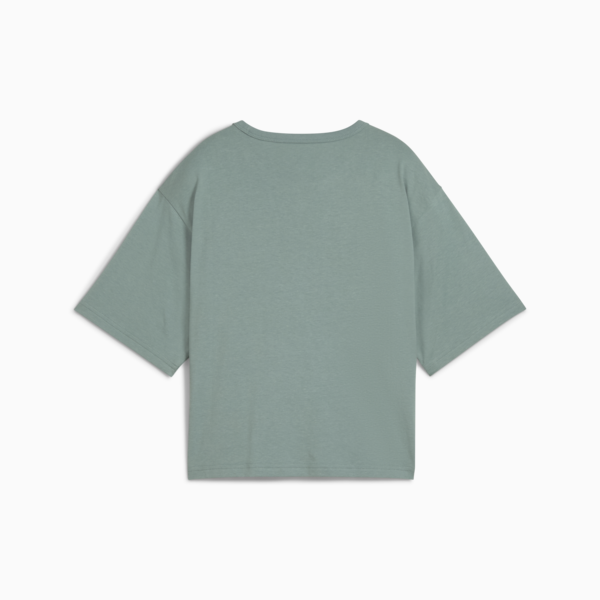 PUMA CLASS Relaxed Crop Tee Women, Green Moon, large-ZAF