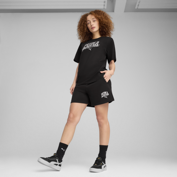 PUMA CLASS Relaxed Tee Women, PUMA Black, large-MEX