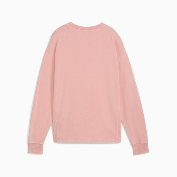 Sudadera PUMA CLASS Comfort Washed para mujer, Pink Fruit, large-MEX