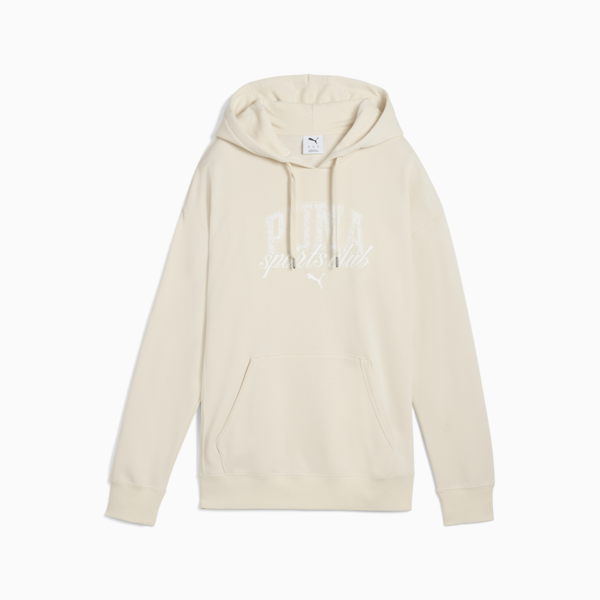 PUMA Class Relaxed Hoodie Women, Alpine Snow, large-MEX