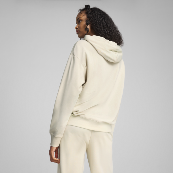 PUMA Class Relaxed Hoodie Women, Alpine Snow, large-MEX