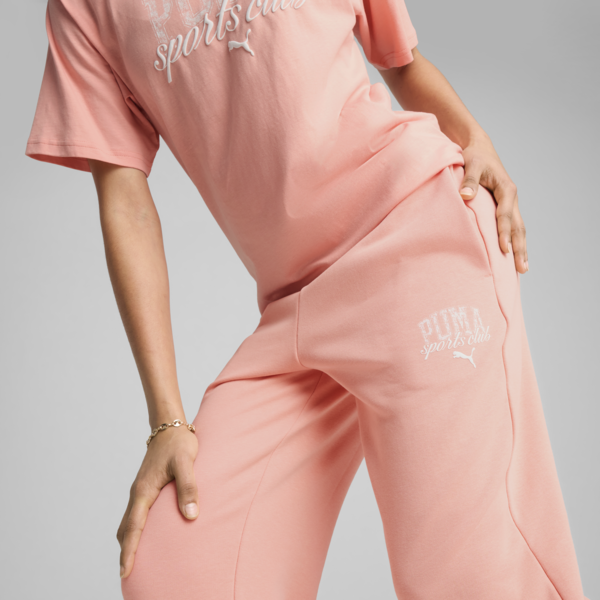 PUMA CLASS Comfort Sweatpants Women, Pink Fruit, large-MEX