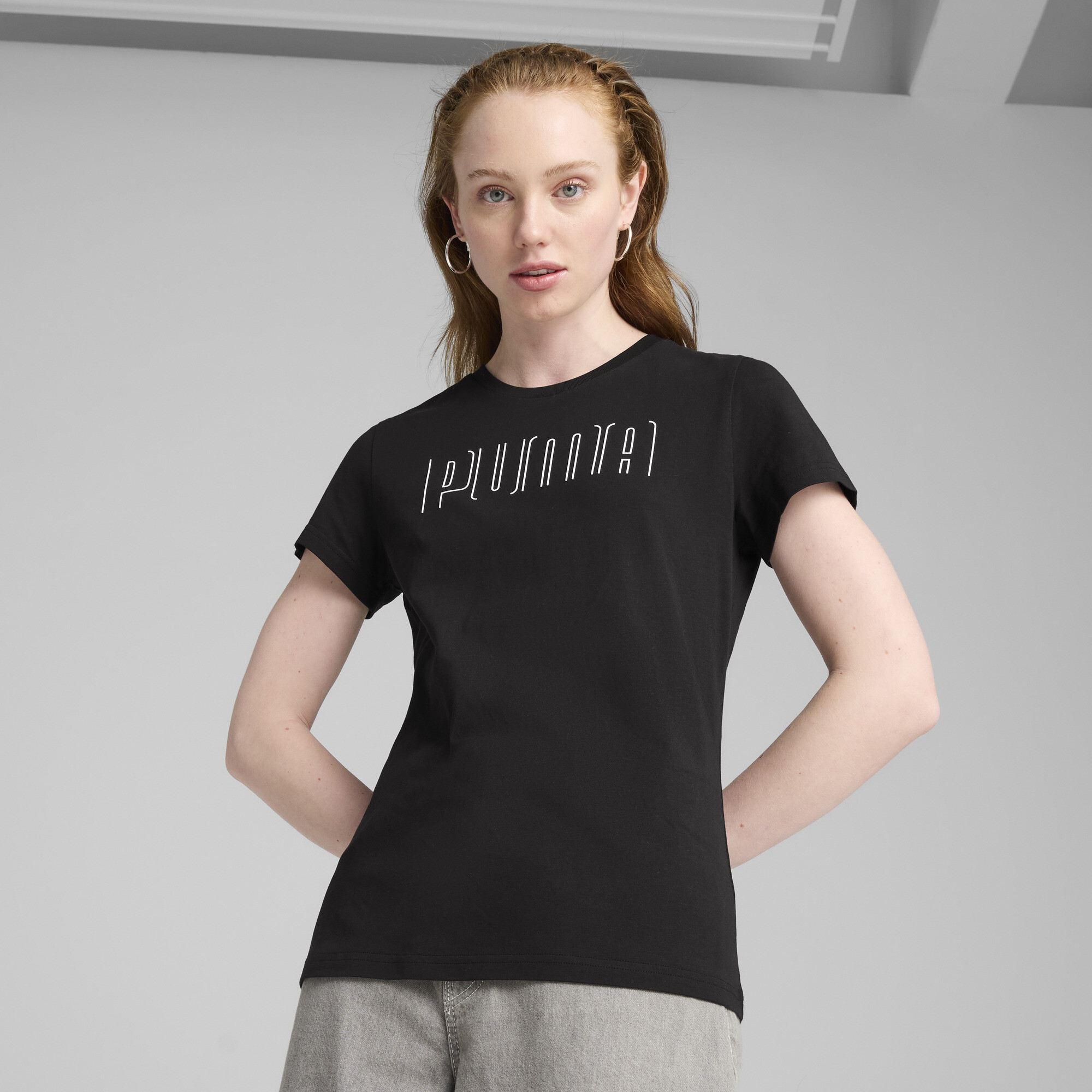 Puma SPORT T-Shirt mit Grafik Damen | Mit Print | Black | Größe: XL