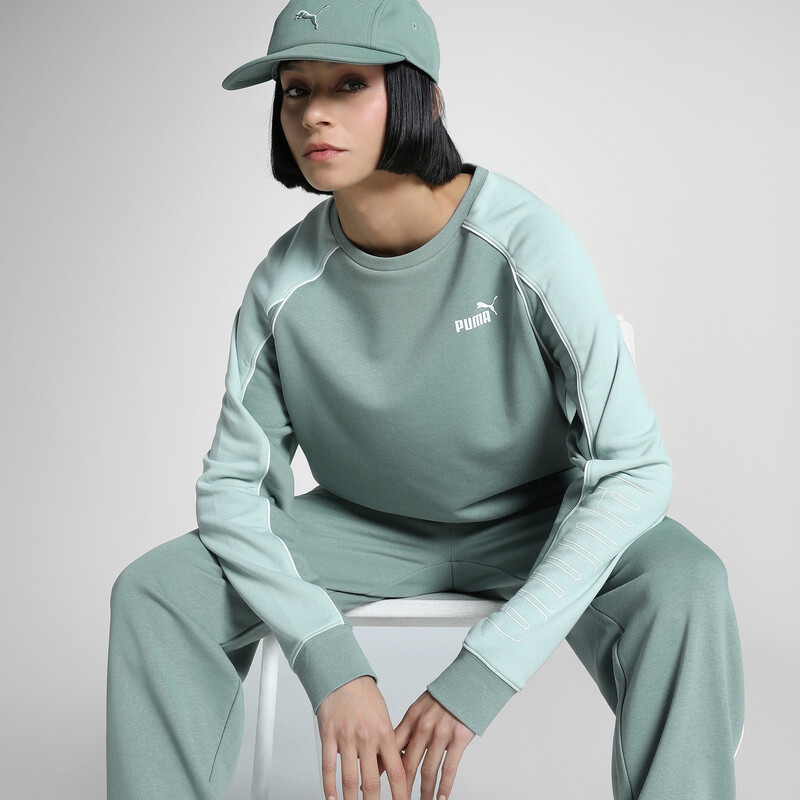 

Women's PUMA SPORT Relaxed Fit Crew-Neck Sweater