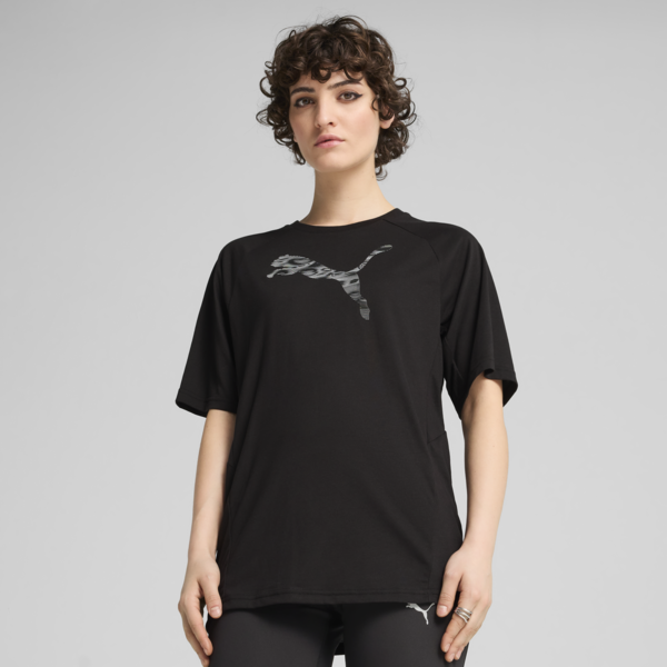 Evostripe Relaxed Tee Women, PUMA Black, large-ZAF