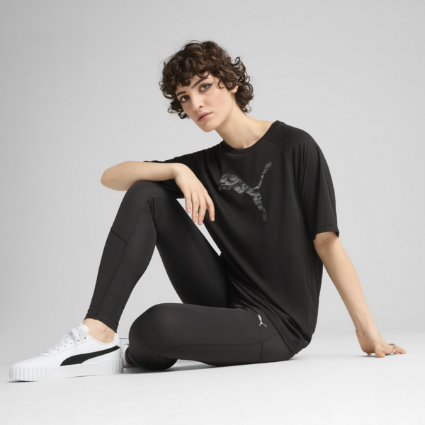 Evostripe Relaxed Tee Women, PUMA Black, large-ZAF