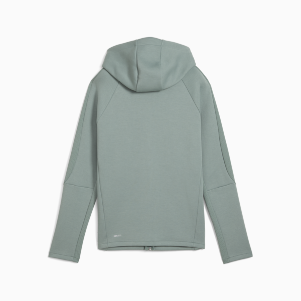 EVOSTRIPE Full-Zip Hoodie Women, Green Moon, large-ZAF