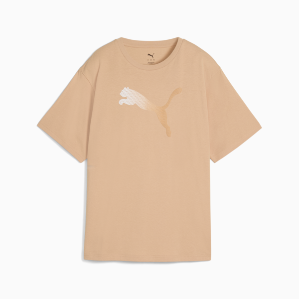 HER Graphic Relaxed Tee Women, Warm Beige, large-ZAF