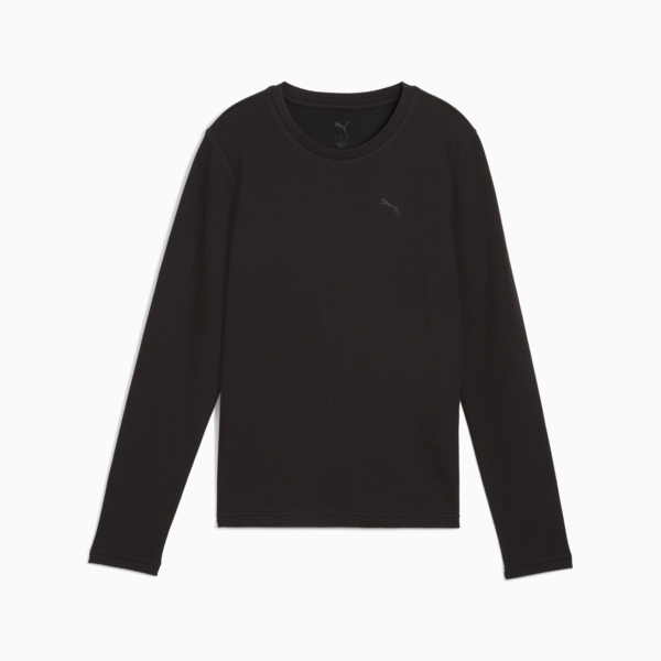 HER Slim Fit Longsleeve Women, PUMA Black, large-ZAF