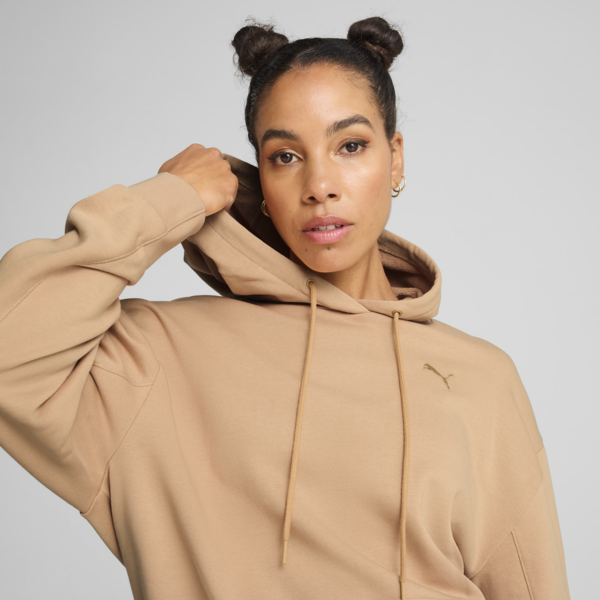 Buzo holgado con capucha HER para mujer, Warm Beige, large-ARG