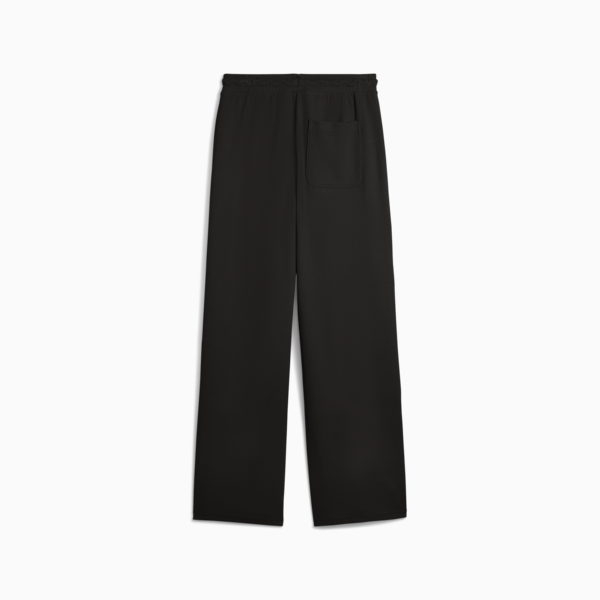 HER Comfort High-Waist Straight Pants Women, PUMA Black, large-ZAF