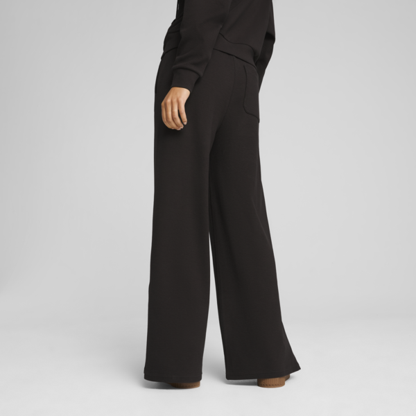 HER Comfort High-Waist Straight Pants Women, PUMA Black, large-ZAF