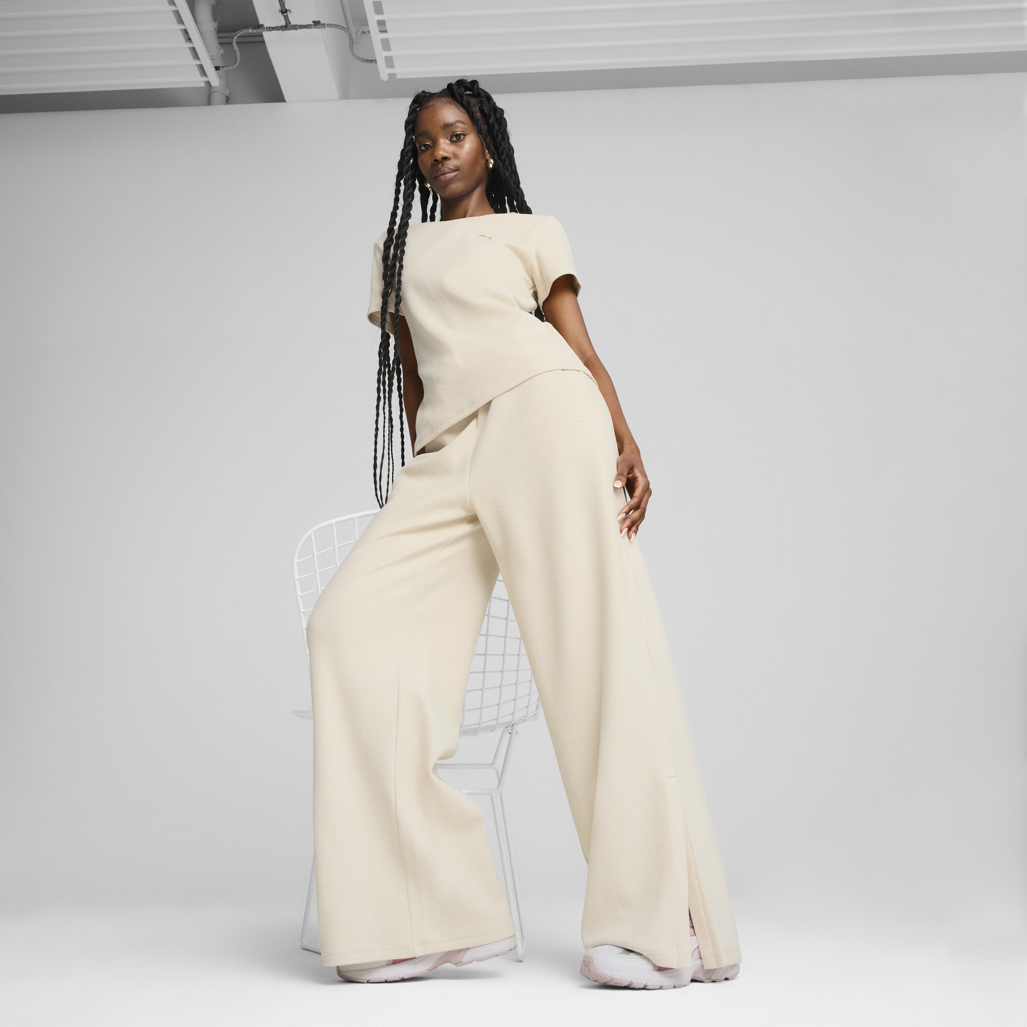PUMA Her Women's Comfort High-Waist Pants - Picture 18 of 21