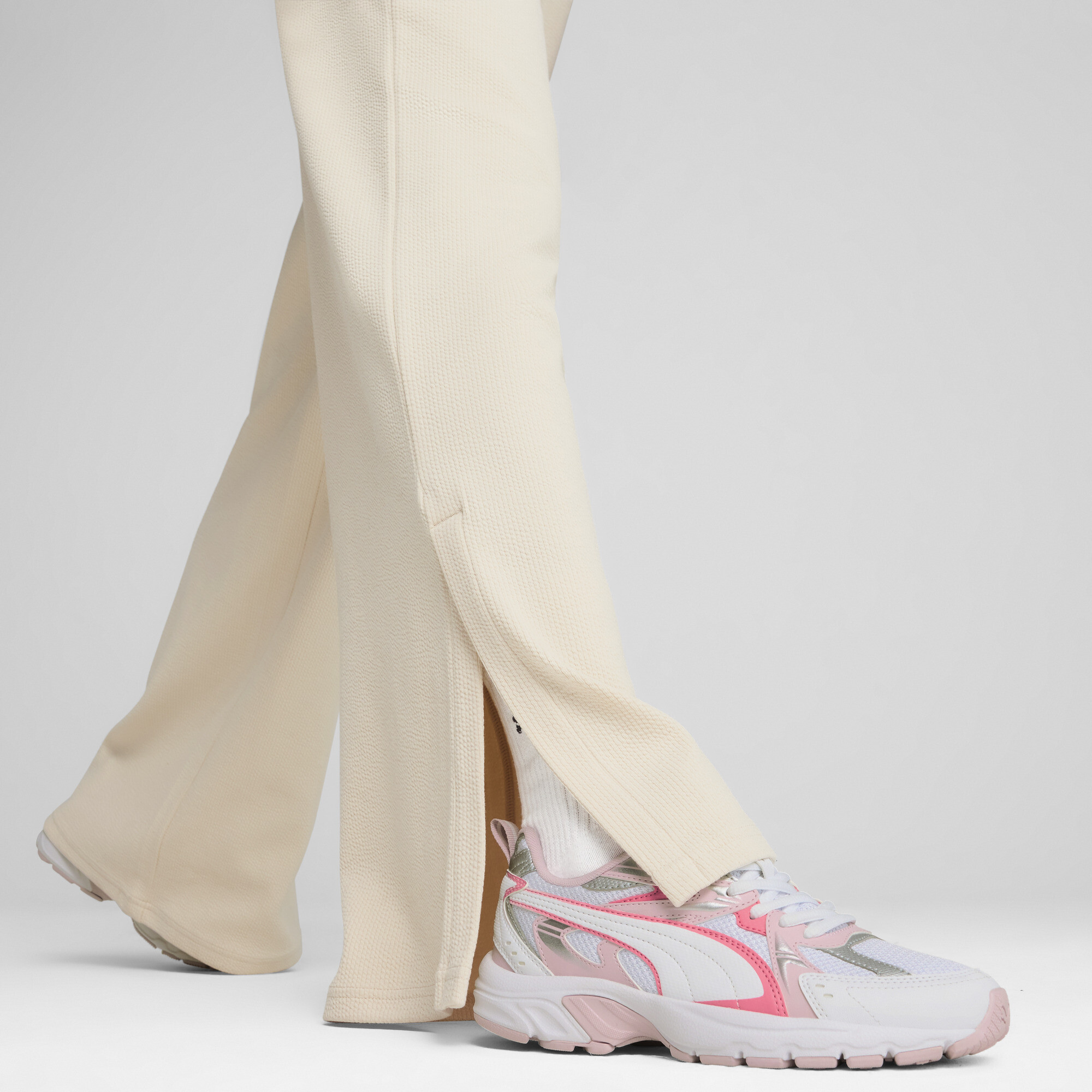 PUMA HER comfortabele rechte broek met hoge taille voor Dames, Maat S thumbnail 4