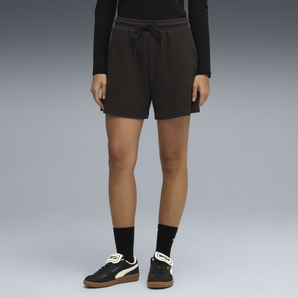 HER 5" High-Waist Shorts Women, PUMA Black, large-MEX