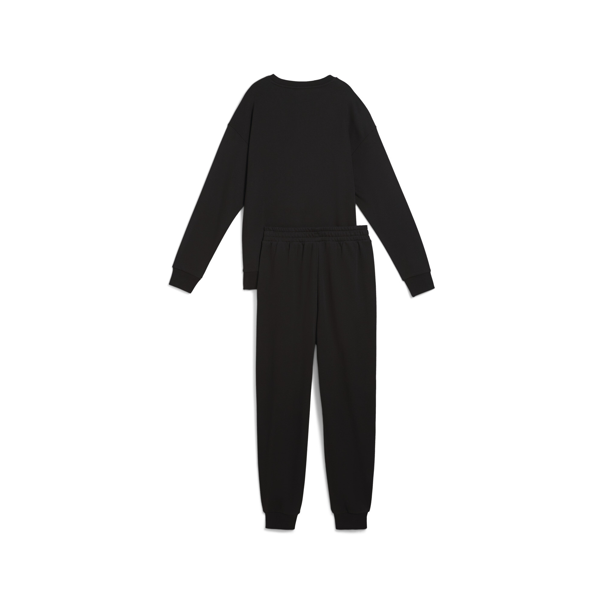 Women's Puma Relaxed Sweat Suit, Black, Size S, Clothing