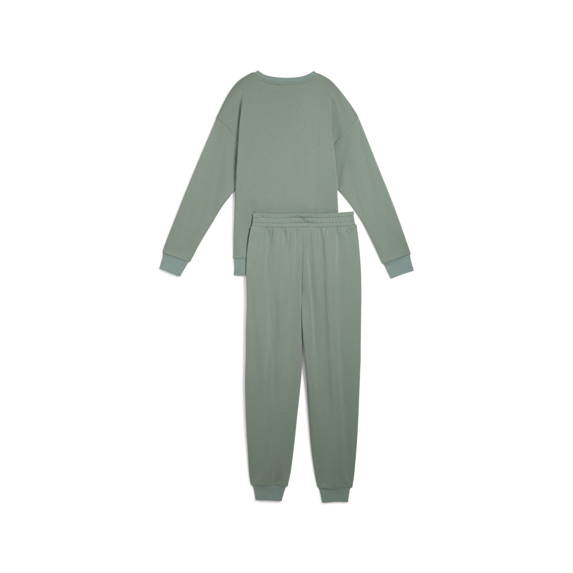 Women's Puma Relaxed Sweat Suit, Green, Size M, Clothing