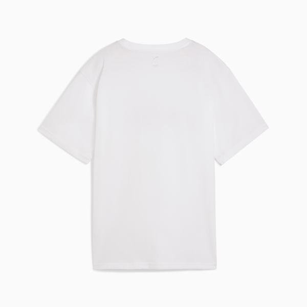GRAPHICS Stacked No. 1 Logo Relaxed Tee Women, PUMA White, large-MEX