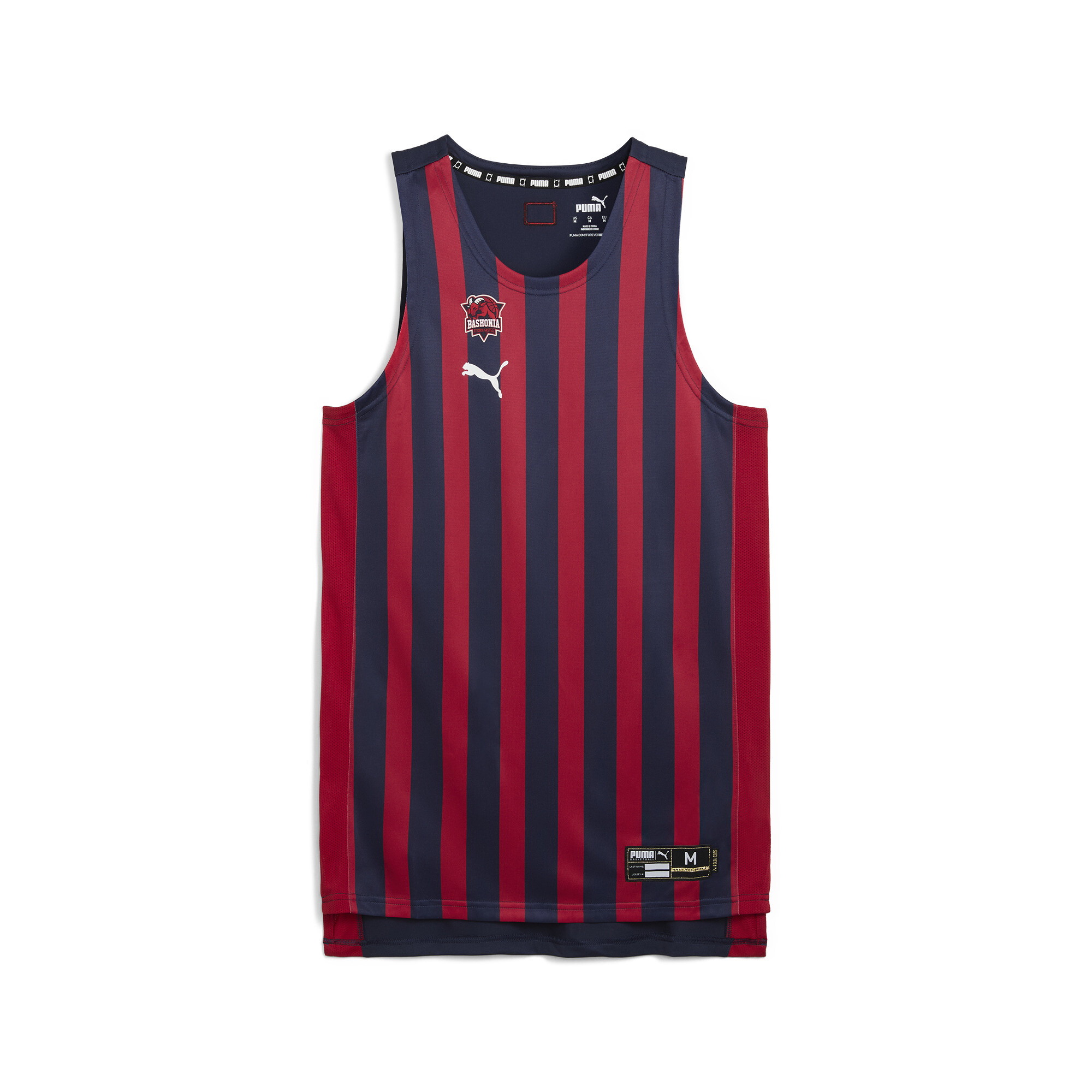 Puma Saski Baskonia 24/25 Heimtrikot Herren | Mit Striped | Navy | Größe: 4XL