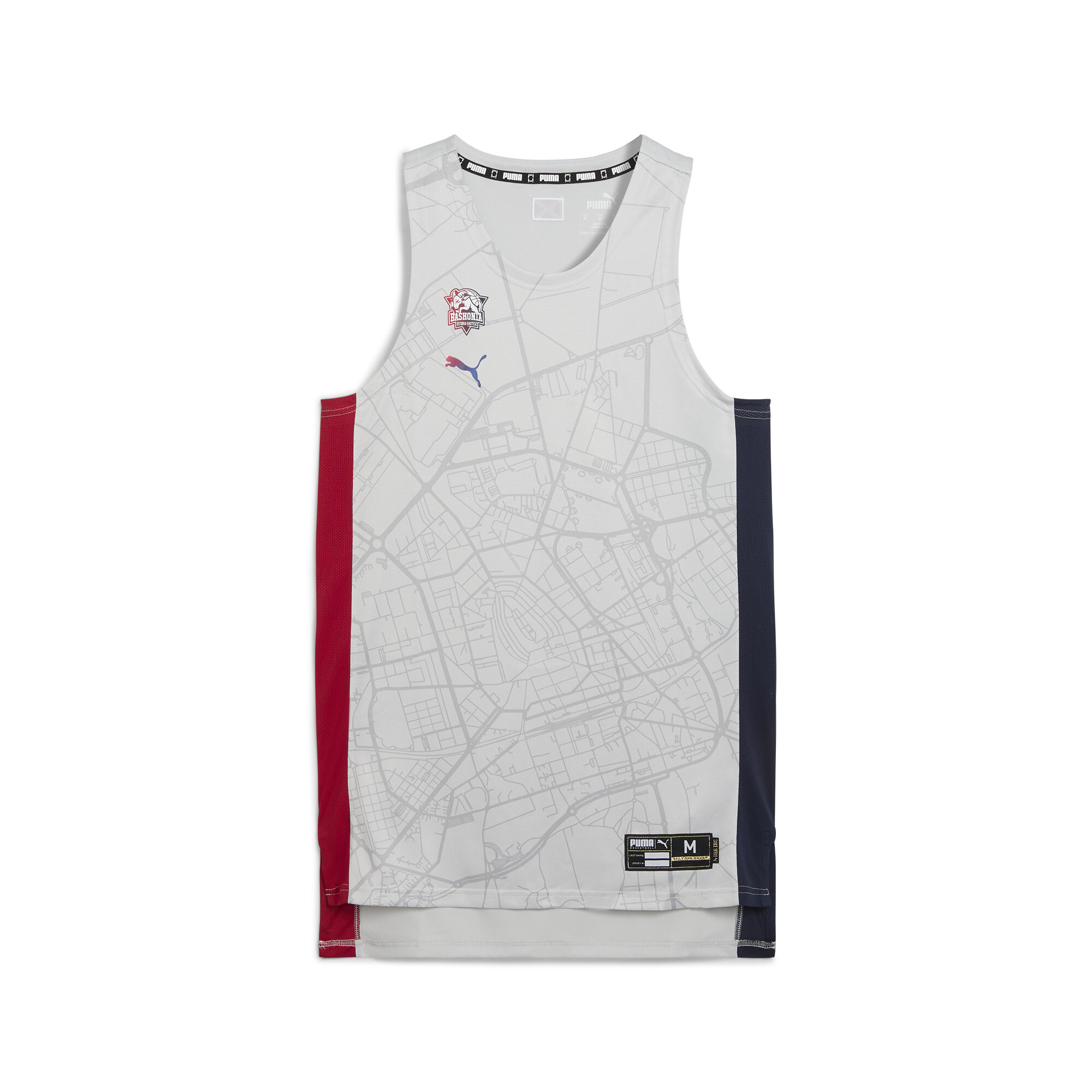 Puma Saski Baskonia 24/25 Auswärtstrikot Herren | Mit Plain | Cool Light Gray | Größe: M