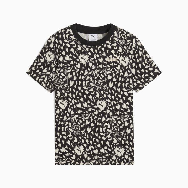 Playera FLAMING LOVE para adolescentes, PUMA Black, large-MEX