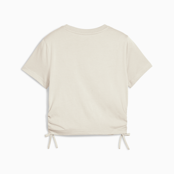 Playera FLAMING LOVE Knotted para adolescentes, Alpine Snow, large-MEX