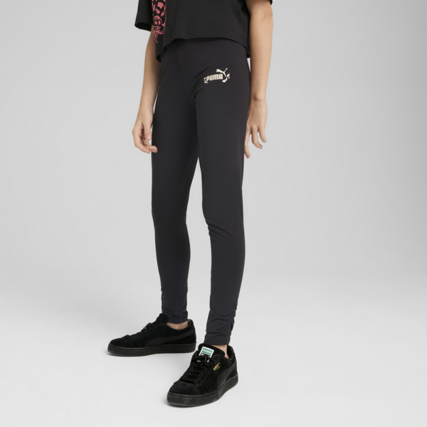 Flaming Love Leggings Youth, PUMA Black, large-ZAF