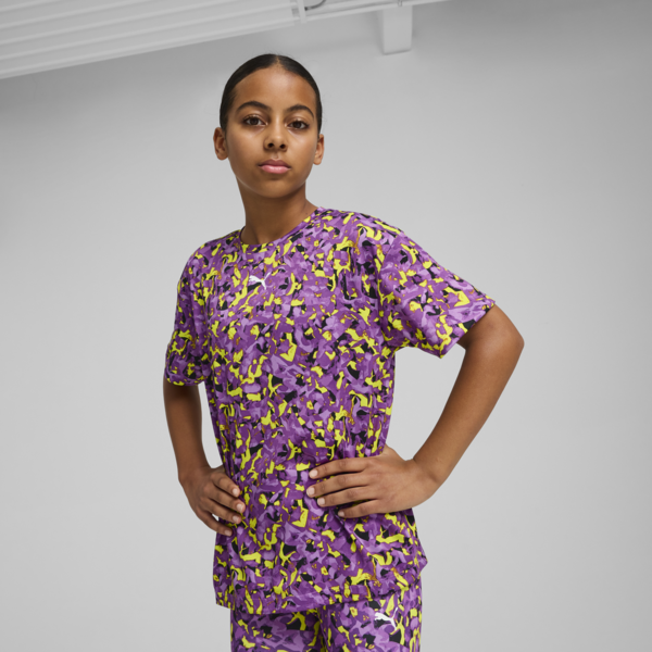 Remera estampada Train All Day Essentials juvenil, Lemon Sherbert, large-ARG
