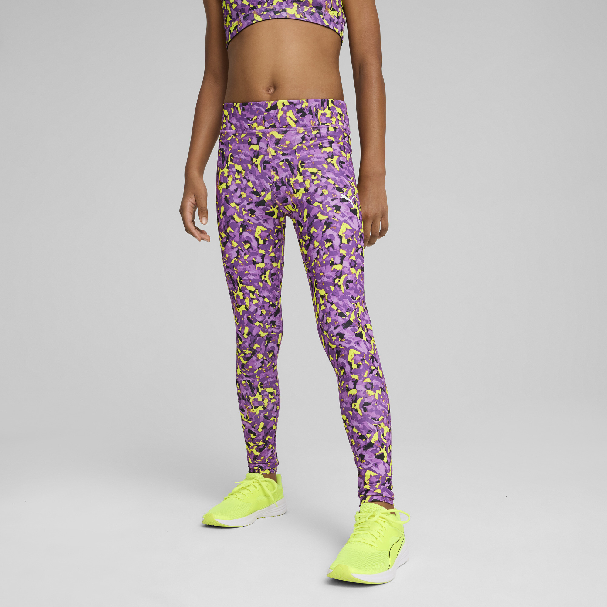 Puma Essentials Leggings Teenager Für Damen Für Kinder | Mit Colorful | Lemon Sherbert | Größe: 9-10Y