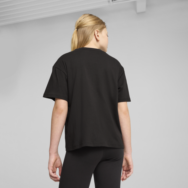 Essentials Boxy Tee Youth, PUMA Black, large-ZAF