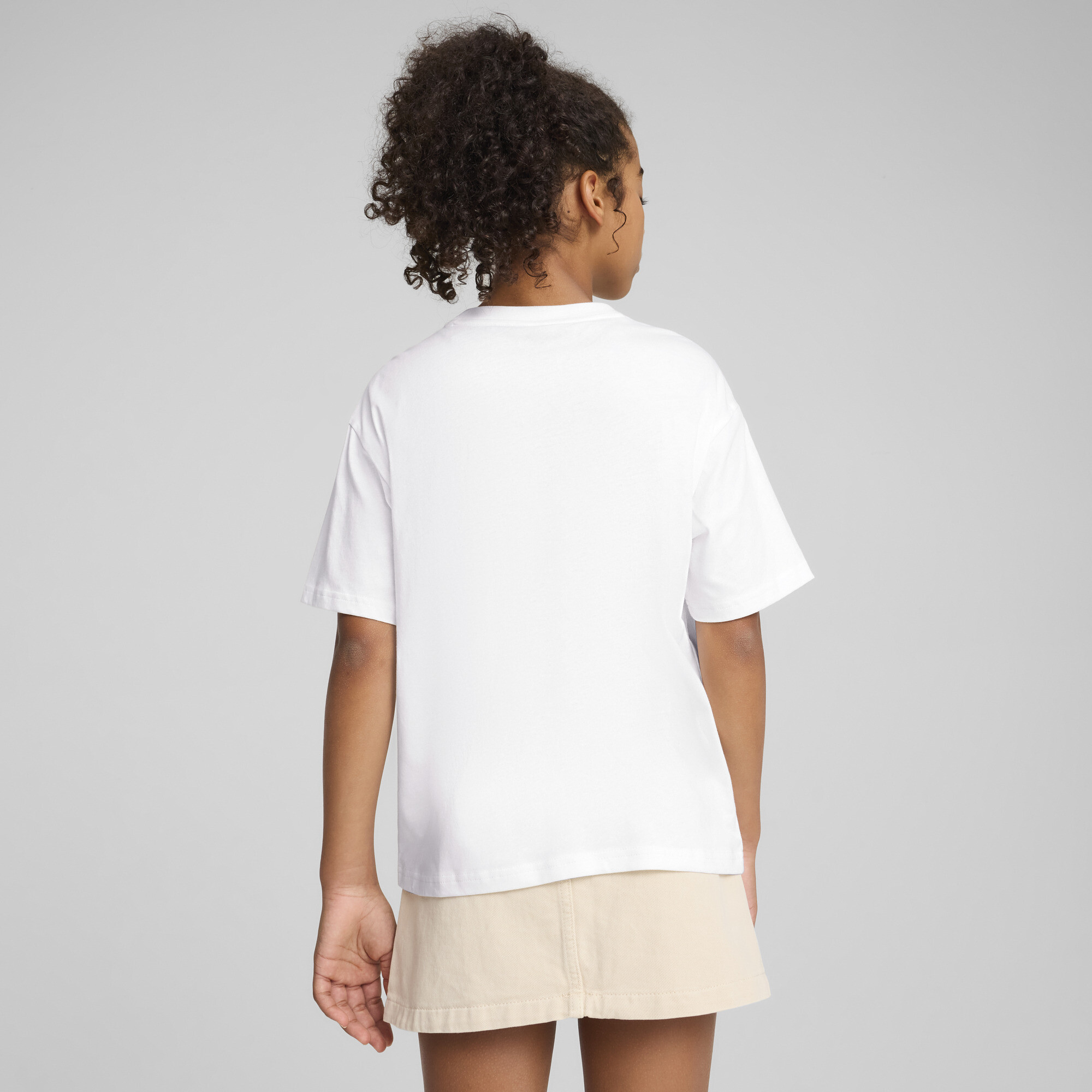 PUMA Essentials Boxy T-shirt voor Dames, Wit, Maat 15-16Y thumbnail 3