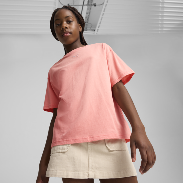 Essentials Boxy Tee Youth, Pink Fruit, large-ZAF