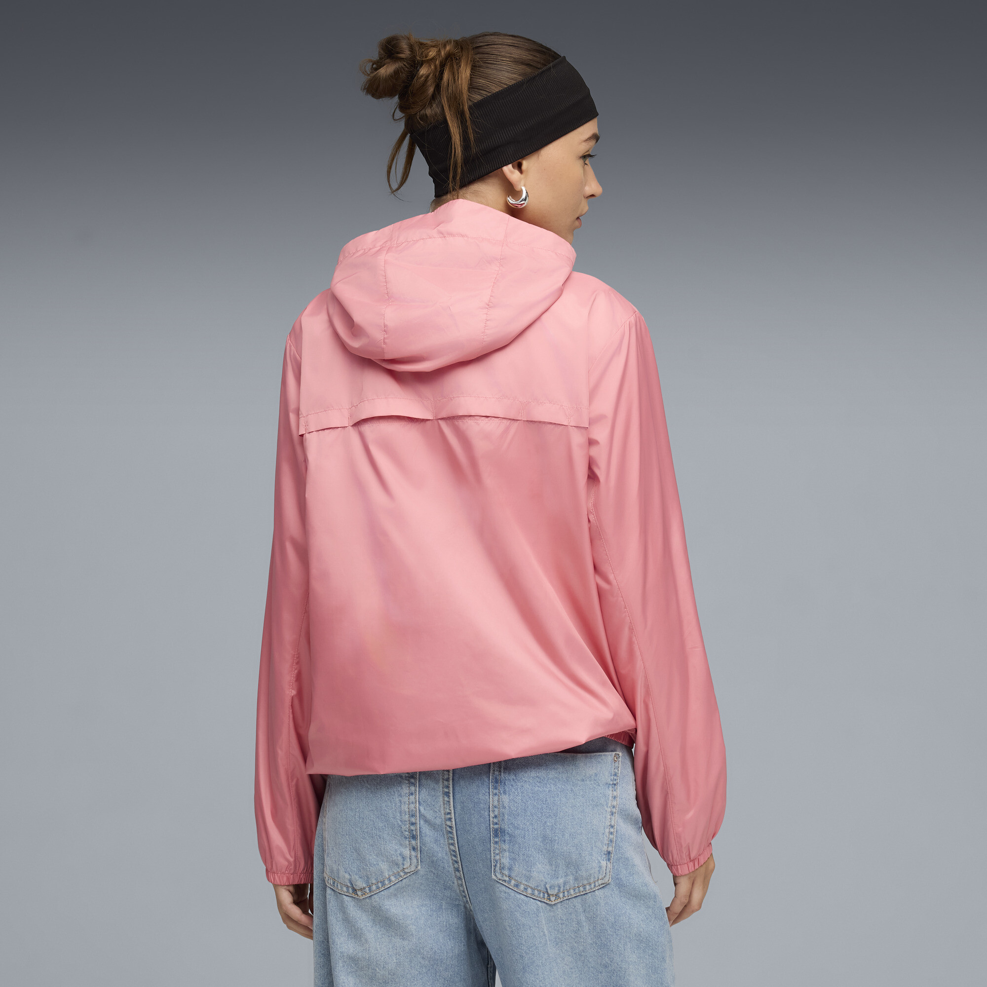 PUMA Essentials windjack met normale pasvoorm voor Dames, Roze, Maat S thumbnail 5