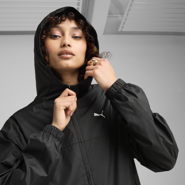 Campera rompeviento Essentials Relaxed para mujer, PUMA Black, large-ARG