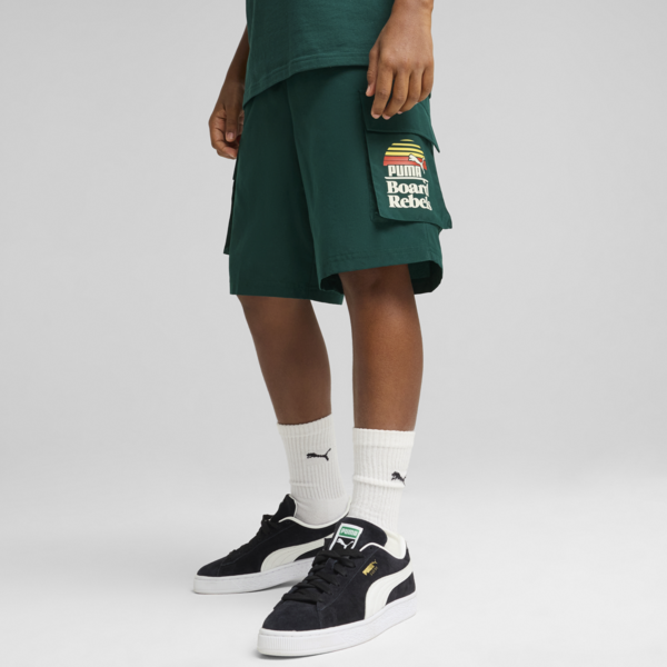 Shorts Cargo Mid 90s para adolescentes, Dark Myrtle, large-MEX