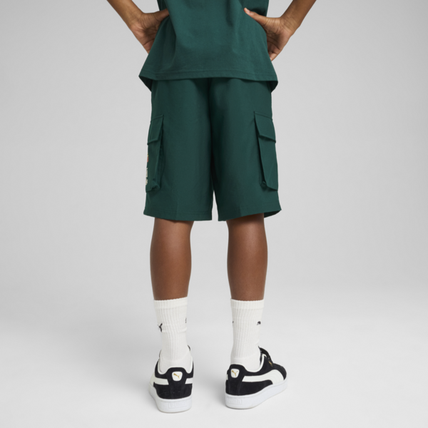 Shorts Cargo Mid 90s para adolescentes, Dark Myrtle, large-MEX