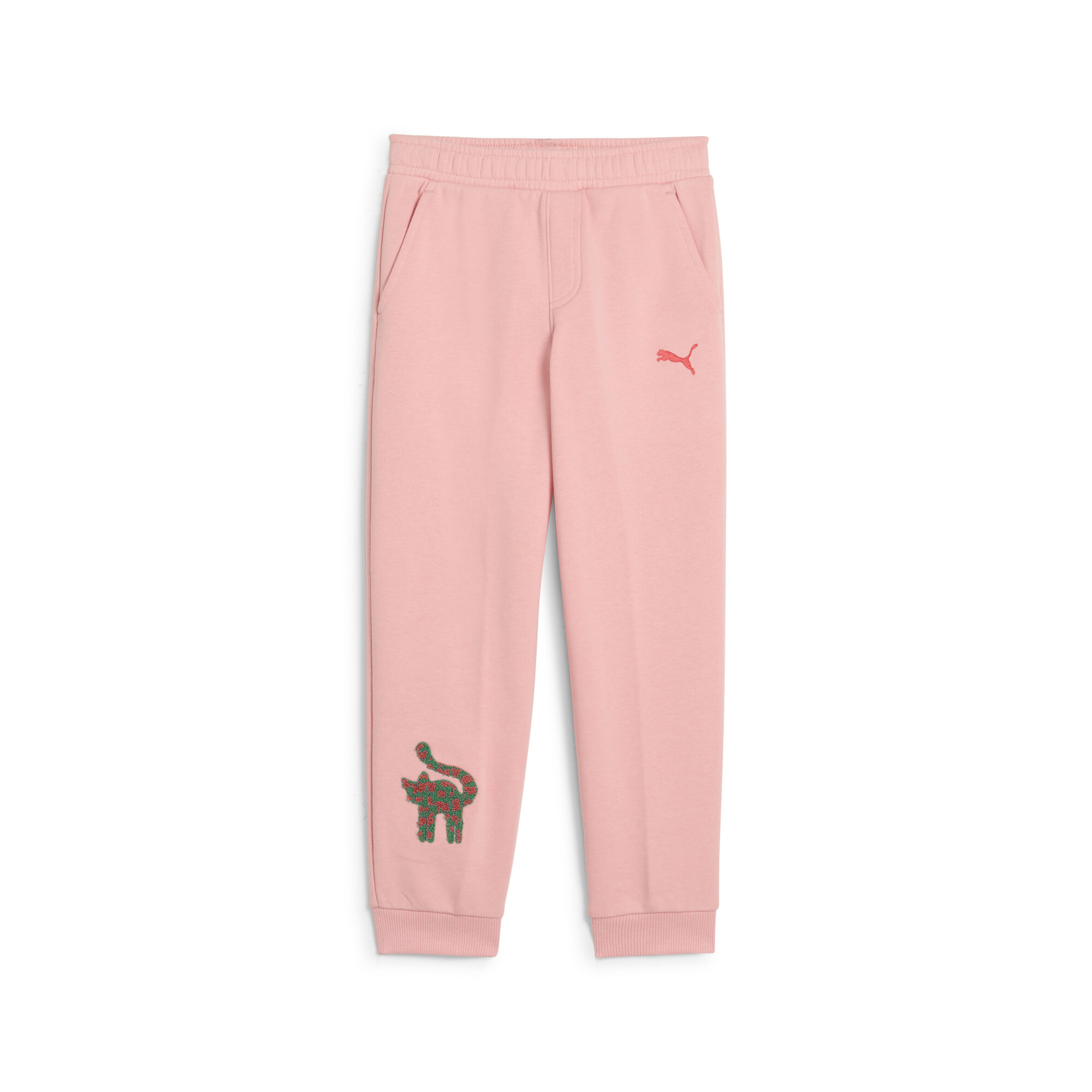 Puma Cats Club Jogginghose Kinder | Mit Print | Pink Fruit | Größe: 3-4Y