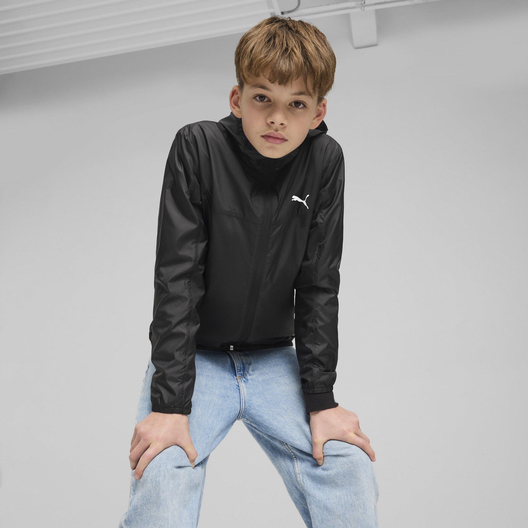 Puma Essentials Regular Windjacke Teenager Für Für Kinder | Mit Plain | Black | Größe: 5-6Y