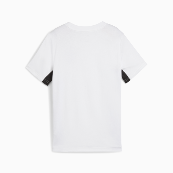 Active Sports Graphic Tee Youth, PUMA White, large-ZAF