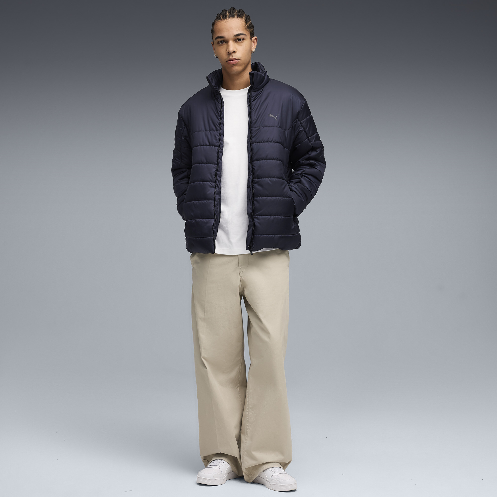 PUMA Essentials gewatteerd jack voor Heren, Blauw, Maat 3XL thumbnail 4