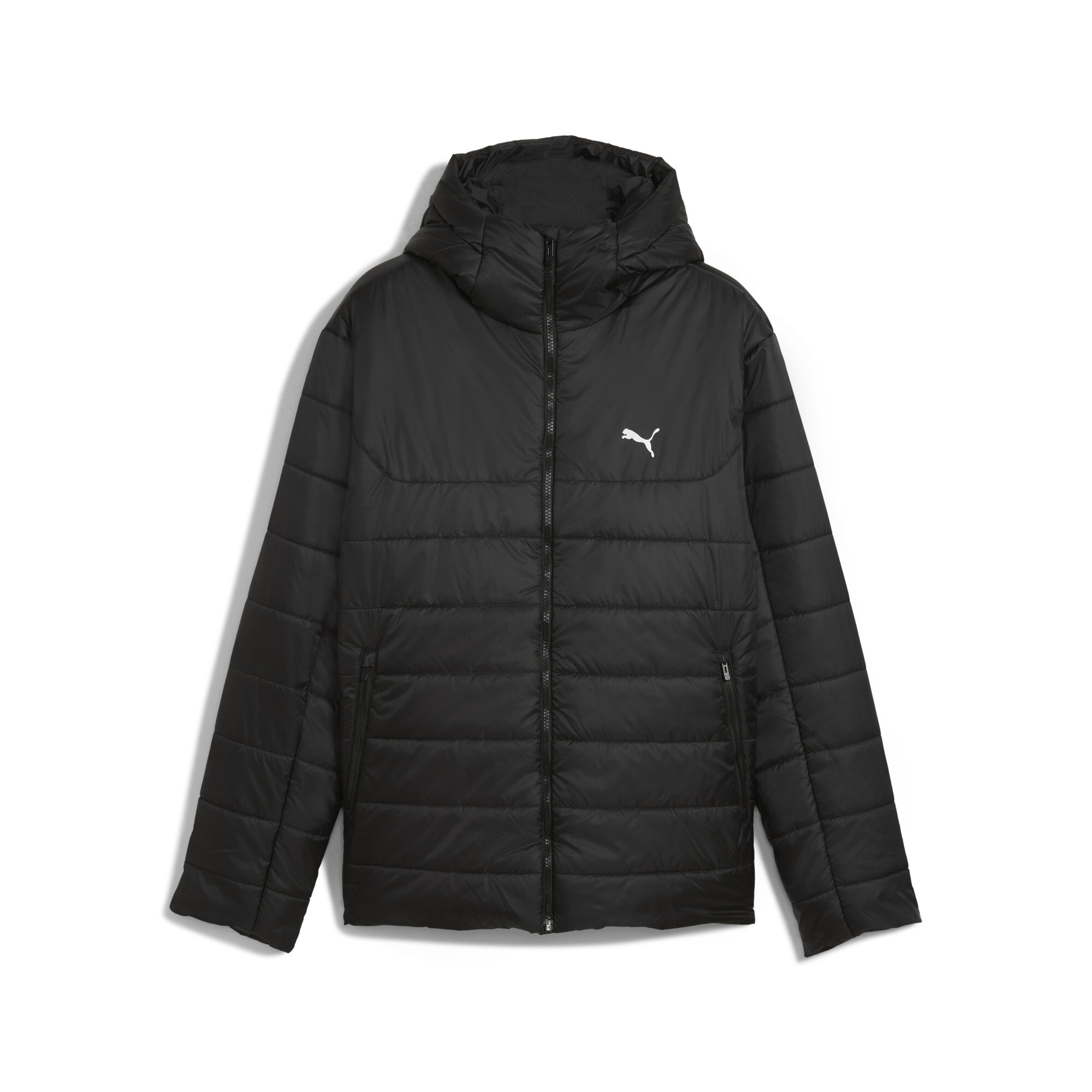 PUMA Essentials gewatteerd jack met capuchon voor Heren, Zwart, Maat 4XL thumbnail 3
