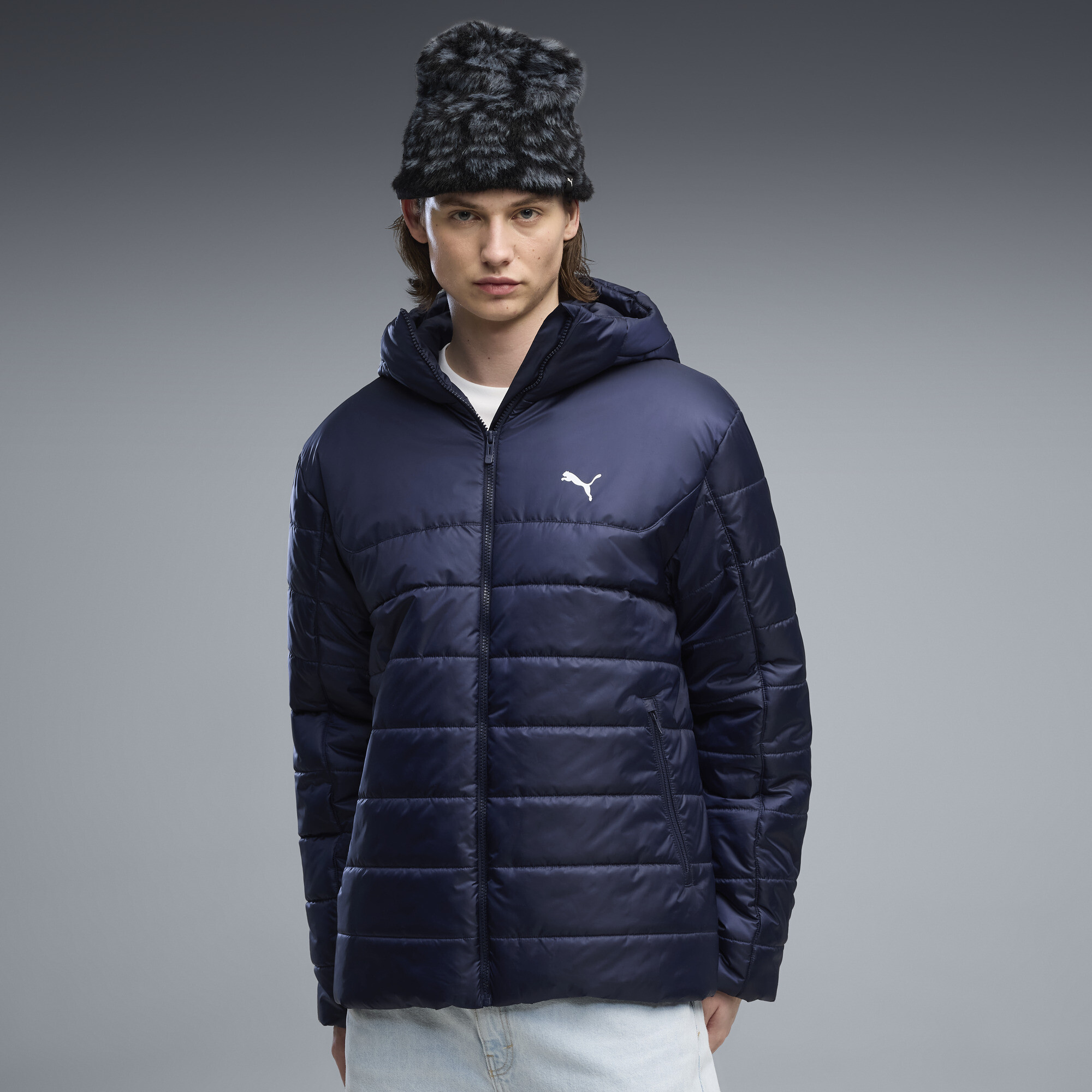 PUMA Doudoune capuche Essentials Homme Vtements Bleu XS 90 €