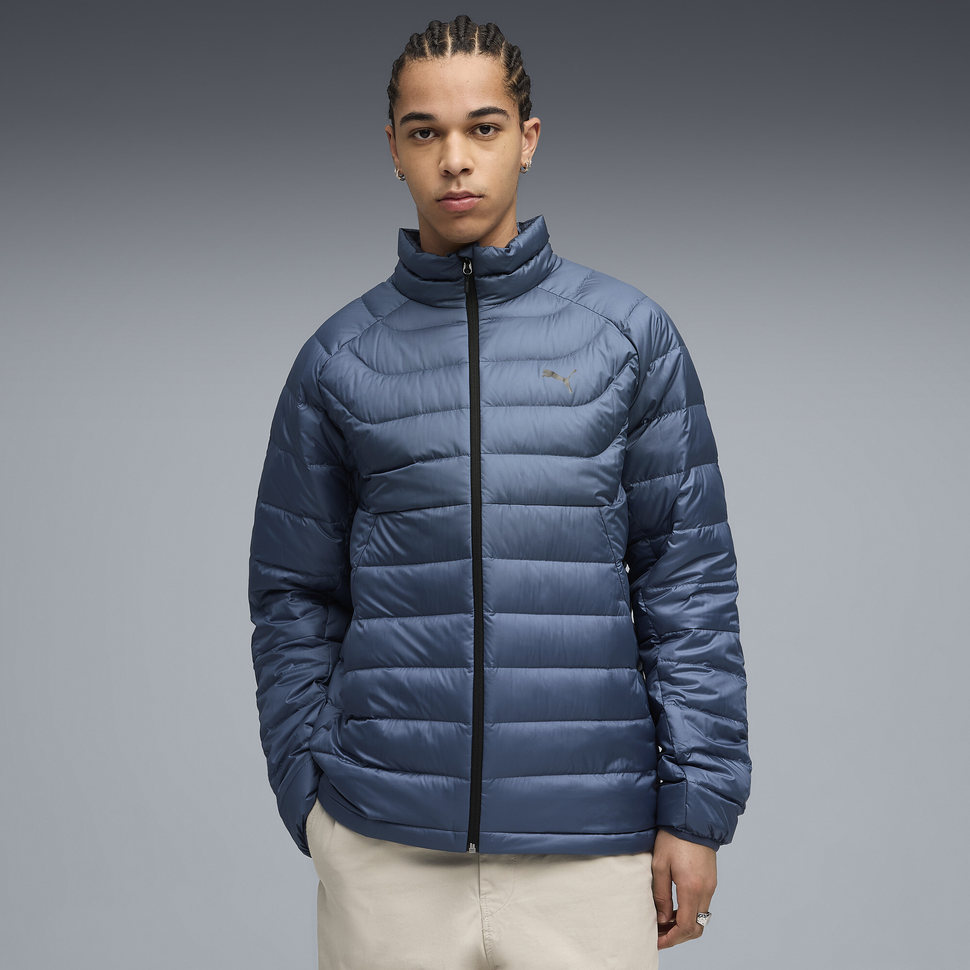 Пуховик PACKLITE Down Jacket Men | Колір: Синій | Dark Indigo