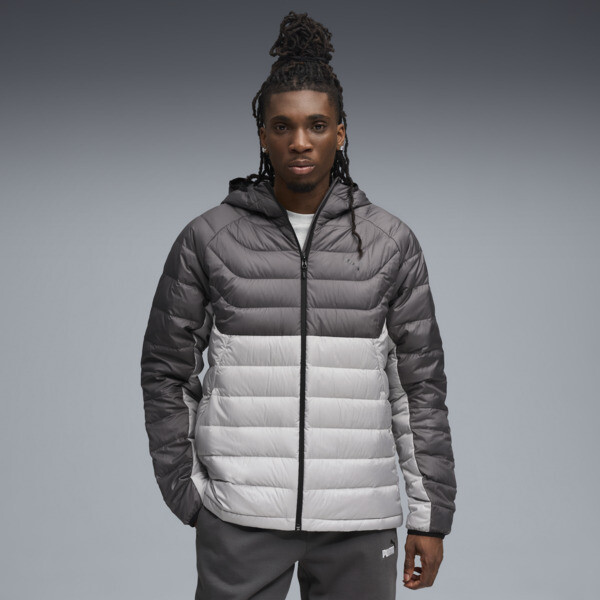 Campera PUMA de plumón con capucha PACKLITE para Hombre En Gris Echo