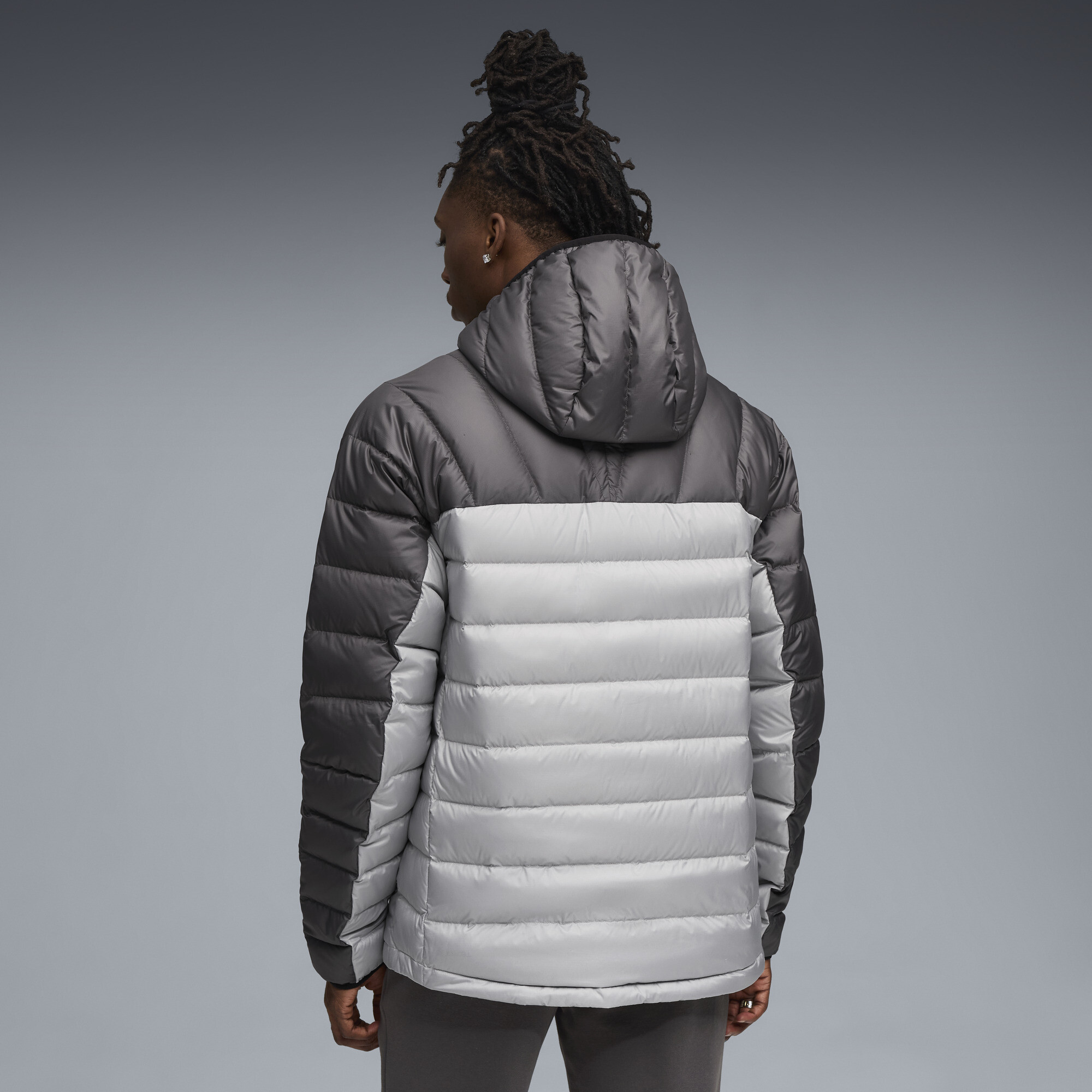 PUMA PACKLITE donsjack met capuchon voor Heren, Grijs, Maat S thumbnail 5