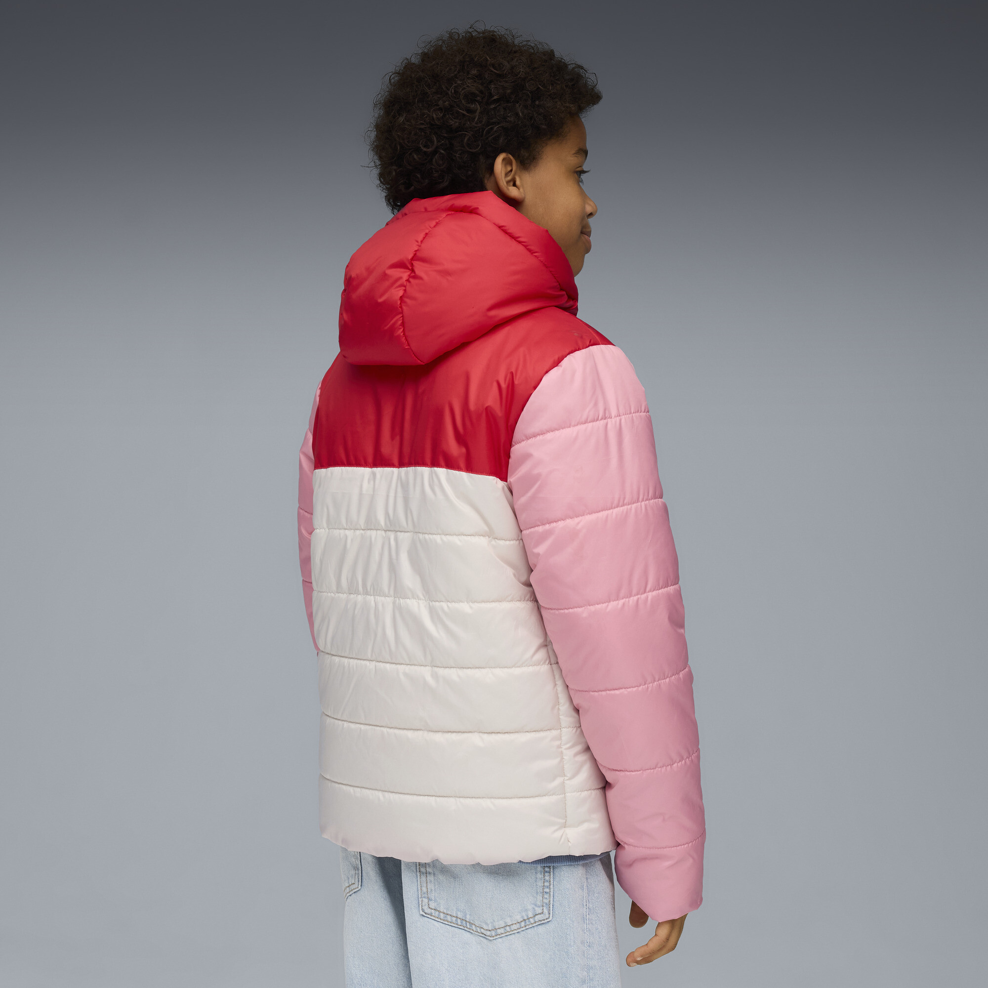 PUMA Essentials gewatteerd jack met capuchon, Maat 13-14Y thumbnail 4