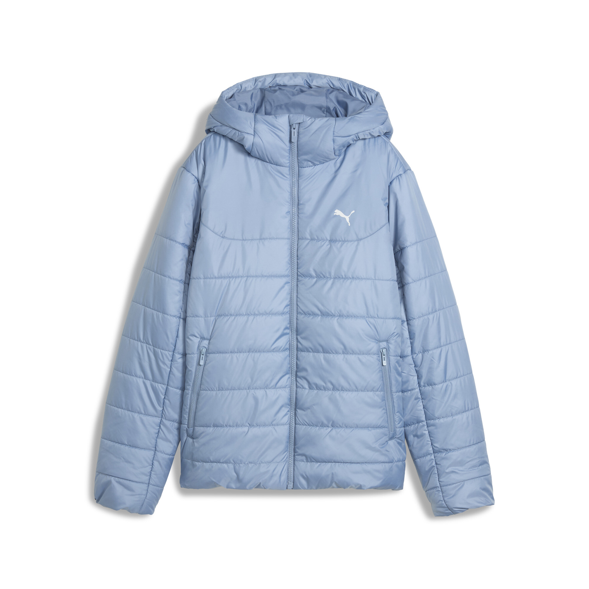 PUMA Essentials gewatteerd jack met capuchon voor Dames, Blauw, Maat XS thumbnail 3
